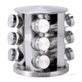 Salt And Pepper Shaker Rotating Seasoning Organizer With Jars For Cabinet Manufactory